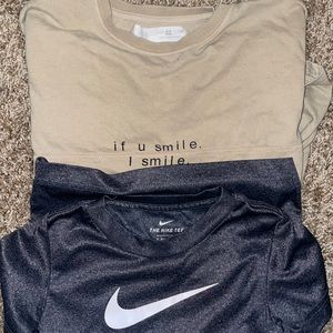 2 toddler Boy tops Zara and Nike